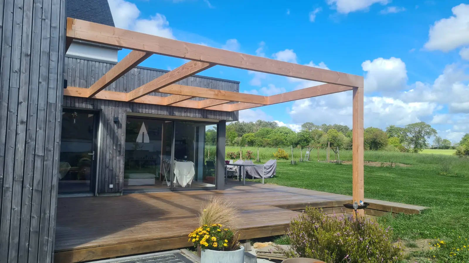 carport en bois auray