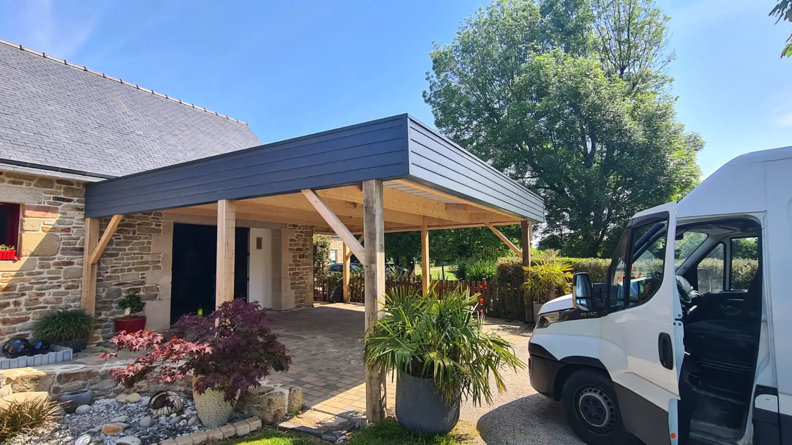 carport en bois baud