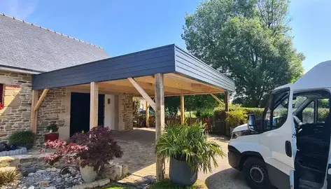 carport en bois Pontivy-2